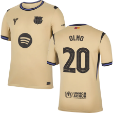 OLMO # 20 BA 1:1 Quality Away Fans Soccer Jersey 2025/26 (UCL Font 欧冠字体 有号下广告)
