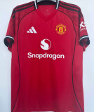 BFERNANDES #8 M Utd 1:1 Quality Home Fans Soccer Jersey 2025/26 (League Font 联赛字体 )