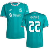 EKITIKE #22 LFC 1:1 Quality Third Green Fans Soccer Jersey 2025/26 (UCL Font 欧冠字体 )