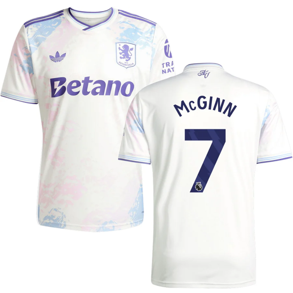 McGINN #7 Aston Villa Third Fans Soccer Jersey 2025/26 (League Font 联赛字体 )