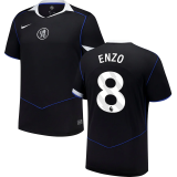 ENZO #8 CFC Third Black Fans Soccer Jersey 2025/26 (League Font 联赛字体 )