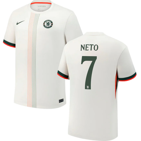 NETO #7 CFC 1:1 Quality Away Fans Soccer Jersey 2025/26  (UCL Font 欧冠字体 )