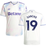 SANCHO #19 Aston Villa Third Fans Soccer Jersey 2025/26 (League Font 联赛字体 )
