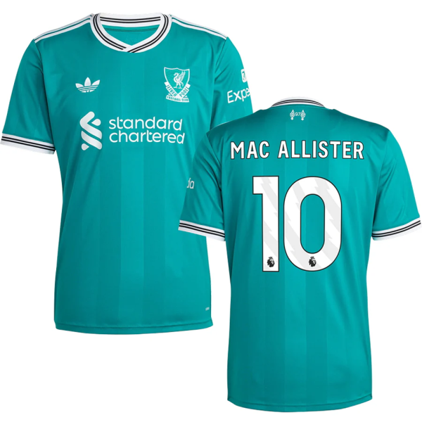 MAC ALLISTER #10 LFC 1:1 Quality Third Green Fans Soccer Jersey 2025/26 (League Font 联赛字体 )