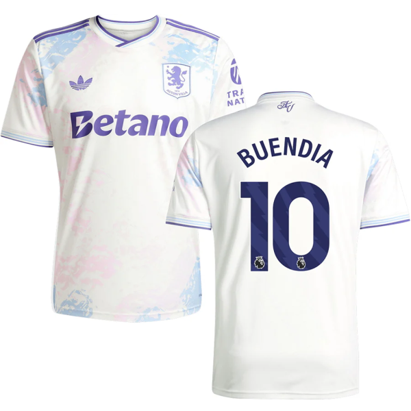 BUENDIA #10 Aston Villa Third Fans Soccer Jersey 2025/26 (League Font 联赛字体 )