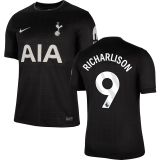 RICHARLISON #9 TH FC 1:1 Quality Away Black Fans Soccer Jersey 2025/26 (League Font 联赛字体 )