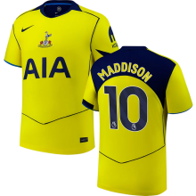 MADDISON #10 TH FC Third Yellow Fans Soccer Jersey 2025/26 (League Font 联赛字体 )