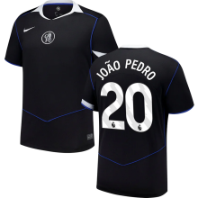 João Pedro #20 CFC Third Black Fans Soccer Jersey 2025/26 (League Font 联赛字体 )