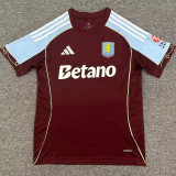 WATKINS #11 Aston Villa Home Fans Soccer Jersey 2025/26 (UCL Font 欧冠字体 )