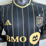 2025/26 Los Angeles Home Black Player Version Soccer Jersey 队微上带星