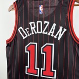 2025/26 Bulls DEROZAN #11 Black NBA Jerseys