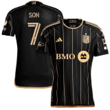 2025/26 Los Angeles Home Black Player Version Soccer Jersey 队微上带星