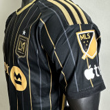 2025/26 Los Angeles Home Black Player Version Soccer Jersey 队微上带星