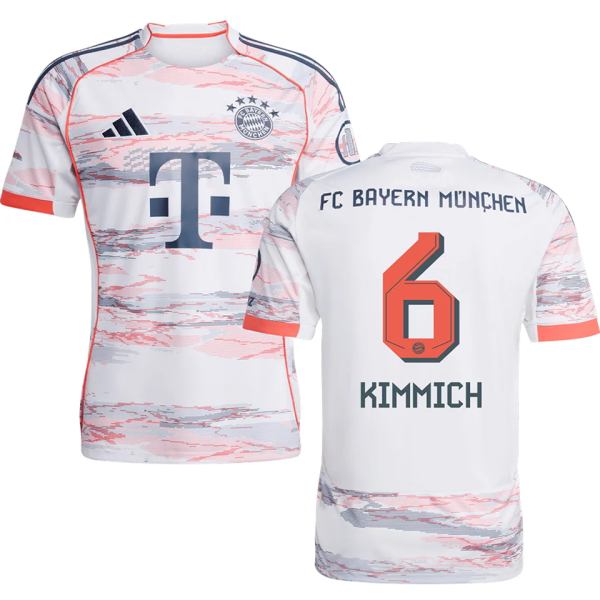 KIMMICH #6 BFC 1:1 Quality Away Fans Soccer Jersey 2025/26