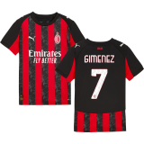 GIMENEZ #7 AC Milan 1:1 Quality Home Fans Soccer Jersey 2025/26