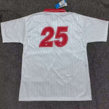 2025/26 AD x oasis #25 White Retro Style Fans Soccer Jersey (Have No.25 带号码）