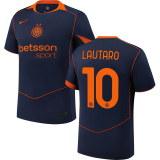 LAUTARO #10 In Milan Third Fans Soccer Jersey 2025/26