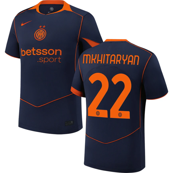 MKHITARYAN #22 In Milan Third Fans Soccer Jersey 2025/26