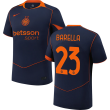 BARELLA #23 In Milan Third Fans Soccer Jersey 2025/26
