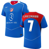 GRIEZMANN #7 ATM Third Blue Fans Jersey 2025/26 UCL Font 欧冠字体