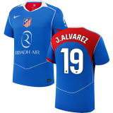J.ALVAREZ #19  ATM Third Blue Fans Jersey 2025/26 LaLiga Font 西甲字体