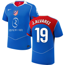 J.ALVAREZ #19  ATM Third Blue Fans Jersey 2025/26 LaLiga Font 西甲字体