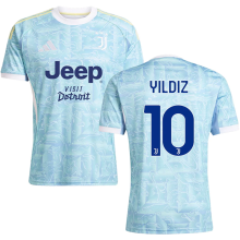 YILDIZ #10  JUV 1:1 Quality Away Fans Soccer Jersey 2025/26 带胸前新广告