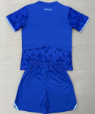 2025/26 LeverKusen Third Blue Kids Soccer Jersey