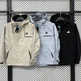 2026/27 AD Black Outdoor Windbreaker  H1004