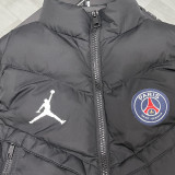 2026/27 PSG Jordan Black Cotton Vest Jacket  J3302