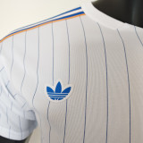 2025/26 RM White Retro Style Player Version Soccer Jersey