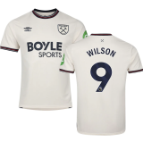 WILSON #9 West Ham Away Fans Soccer Jersey 2025/26 (League Font 联赛字体 )