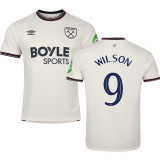 WILSON #9 West Ham Away Fans Soccer Jersey 2025/26 (CUP Font 杯赛字体 )