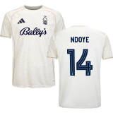 NDOYE #14 Nottingham Forest Away Fans Jersey 2025/26 (CUP Font 杯赛字体 )