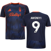 AWONIYI #9 Nottingham Forest Third Fans Jersey 2025/26 (League Font 联赛字体 )
