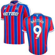 NKETIAH #9 Crystal Palace Home Fans Soccer Jersey 2025/26 (League Font 联赛字体 )