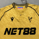 SARR #7 Crystal Palace Away Gold Fans Soccer Jersey 2025/26 (CUP Font 杯赛字体 )