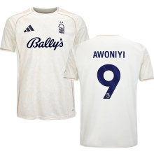 AWONIYI #9 Nottingham Forest Away Fans Jersey 2025/26 (League Font 联赛字体 )