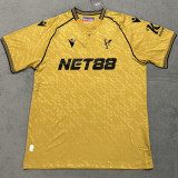 Guéhi #6 Crystal Palace Away Gold Fans Soccer Jersey 2025/26 (League Font 联赛字体 )