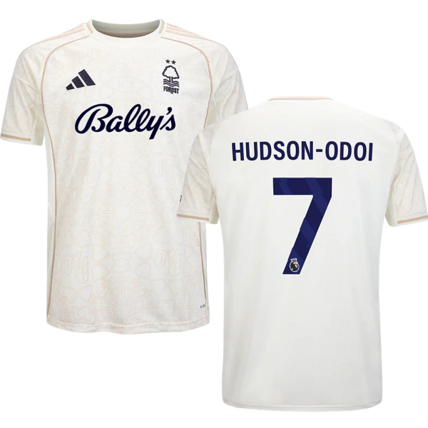 HUDSON-ODOI #7 Nottingham Forest Away Fans Jersey 2025/26 (League Font 联赛字体 )