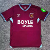 Souček #28 West Ham Home Fans Soccer Jersey 2025/26 (CUP Font 杯赛字体 )