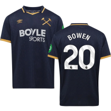 BOWEN #20 West Ham Third Fans Soccer Jersey 2025/26 (League Font 联赛字体 )