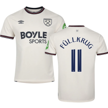 Füllkrug #11 West Ham Away Fans Soccer Jersey 2025/26 (CUP Font 杯赛字体 )