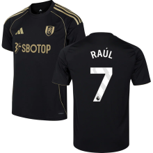 Raúl #7 Fulham Third Black Fans Soccer Jersey 2025/26 (League Font 联赛字体 )