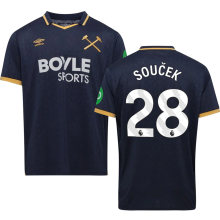 Souček #28 West Ham Third Fans Soccer Jersey 2025/26 (League Font 联赛字体 )
