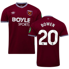 BOWEN #20 West Ham Home Fans Soccer Jersey 2025/26 (League Font 联赛字体 )