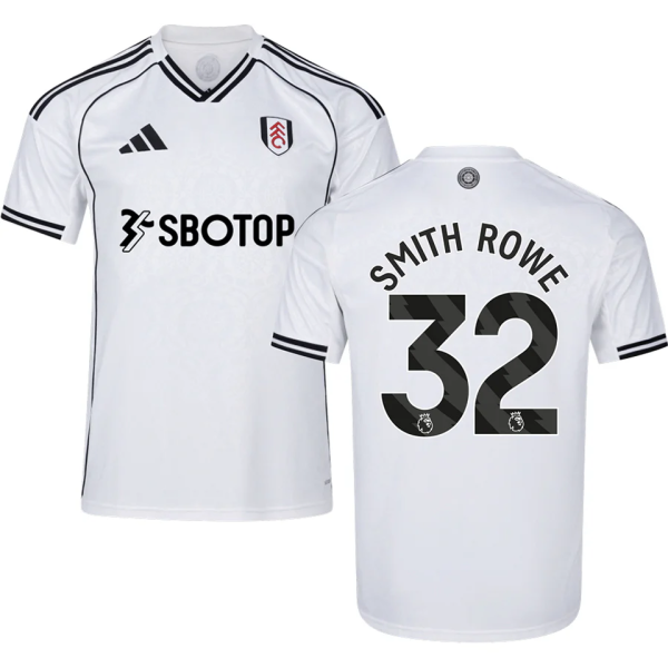 SMITH ROWE #32 Fulham Home White Fans Soccer Jersey 2025/26 (League Font 联赛字体 )