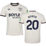 BOWEN #20 West Ham Away Fans Soccer Jersey 2025/26 (League Font 联赛字体 )