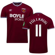 Füllkrug #11 West Ham Home Fans Soccer Jersey 2025/26 (CUP Font 杯赛字体 )
