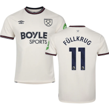 Füllkrug #11 West Ham Away Fans Soccer Jersey 2025/26 (League Font 联赛字体 )